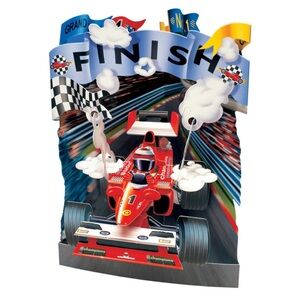 Santoro Interactive 3D Swing Greeting Card, Racing Car